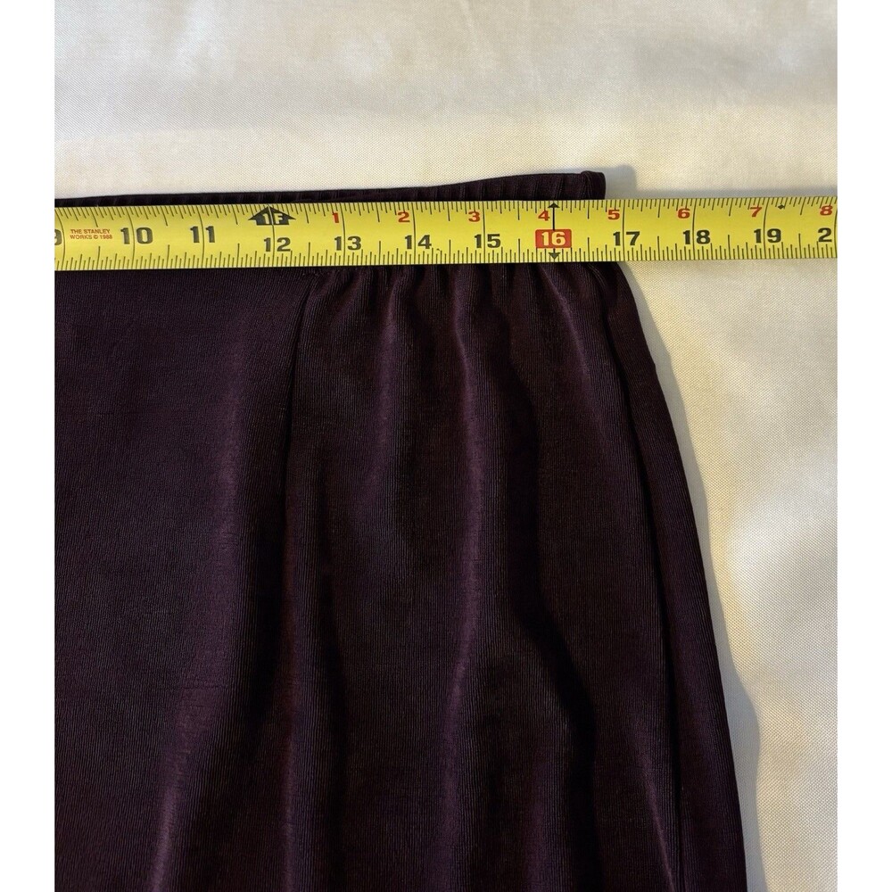 CHICO'S Travelers Dark Mulberry No Tummy Pant 3/XL Pull On Straight Leg Comfort - Picture 8 of 11